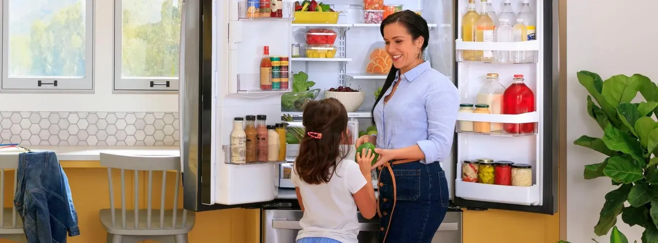 ge-energy-star-counter-depth-refrigerator-GYE22GYNFS-mom-and-daughter